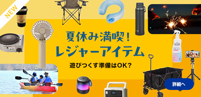 夏休み満喫！レジャーアイテム