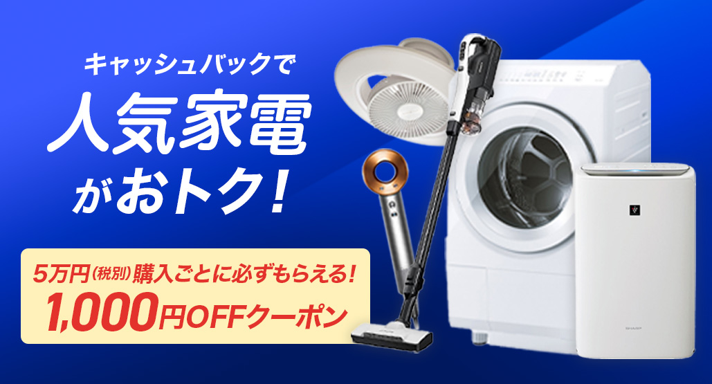 家電キャッシュバック2025