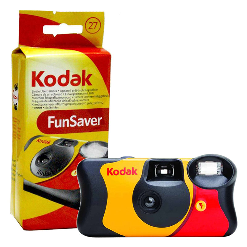 レンズ付きフィルム FUNSAVER27 イエロー｜ブラック