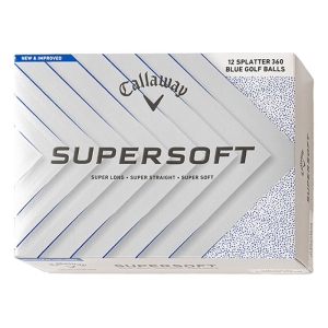 スーパーソフト SPLATTER 360 12球 ブルースプラッター・ホワイト