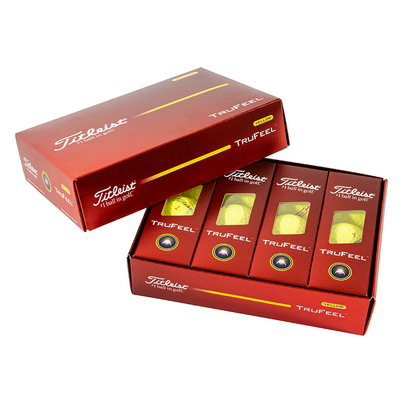 TRUFEEL ゴルフボール タイトリスト イエロー 1ダース (12球入)