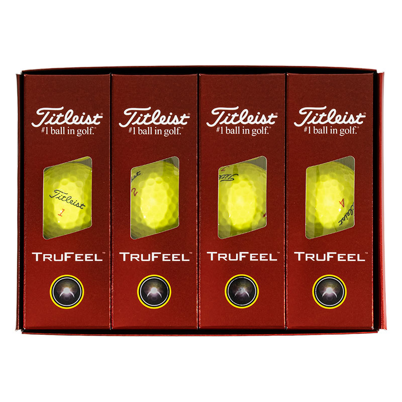 TRUFEEL ゴルフボール タイトリスト イエロー 1ダース (12球入)