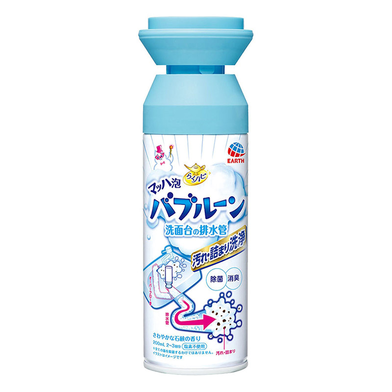 ●らくハピ マッハ泡バブルーン 洗面台の排水管 4901080686312×1 200ml