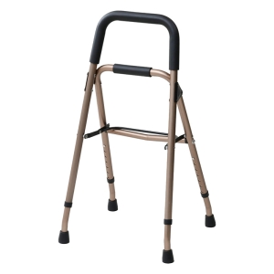 ●アルミ補助ステッキ 幅44~47×奥行41~50×高さ80~95cm KTA-50(BZ) ブロンズ 4983771103421×1