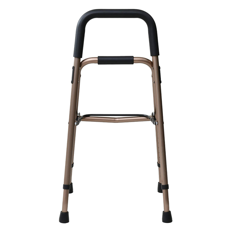 ●アルミ補助ステッキ 幅44～47×奥行41～50×高さ80～95cm KTA-50(BZ) ブロンズ 4983771103421×1