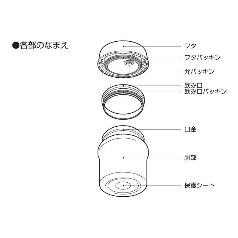 ●温・冷両用 スープポット 300ml ブラック 4570142906424×1