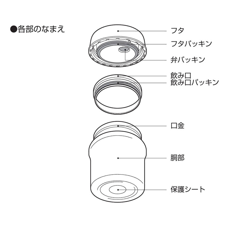 ●温・冷両用 スープポット 400ml ブラック 4570142906448×1