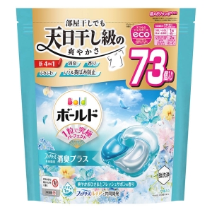 ●ボールドジェルボール4D爽やかフレッシュフラワーサボンの香り つめかえ超メガジャンボサイズ 73個入 4987176292797×1