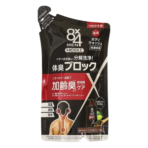 ●8x4メンミドルボディウォッシュ つめかえ用 300ml 爽やかなシトラス&ティーの香り【医薬部外品】4901301432742×1