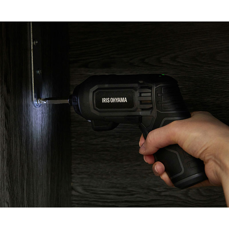 ●電動ドライバー 3.7V コードレス USB JM37A-H グレー 4967576690461×1