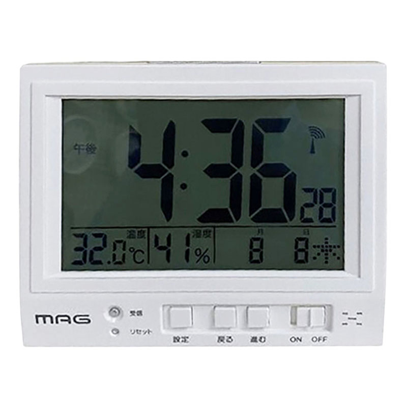 ●電波目覚まし時計 T-650-m WH-Z 4952324165025×1