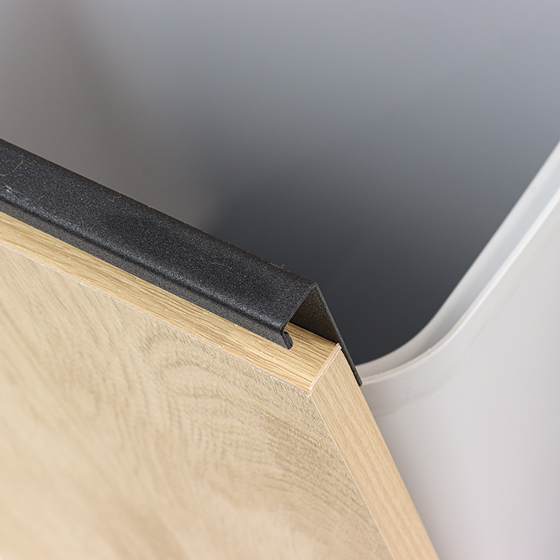 ●ウッドペールストッカー 縦型 HWPS-300H ナチュラル|ブラック 4967576732208×1