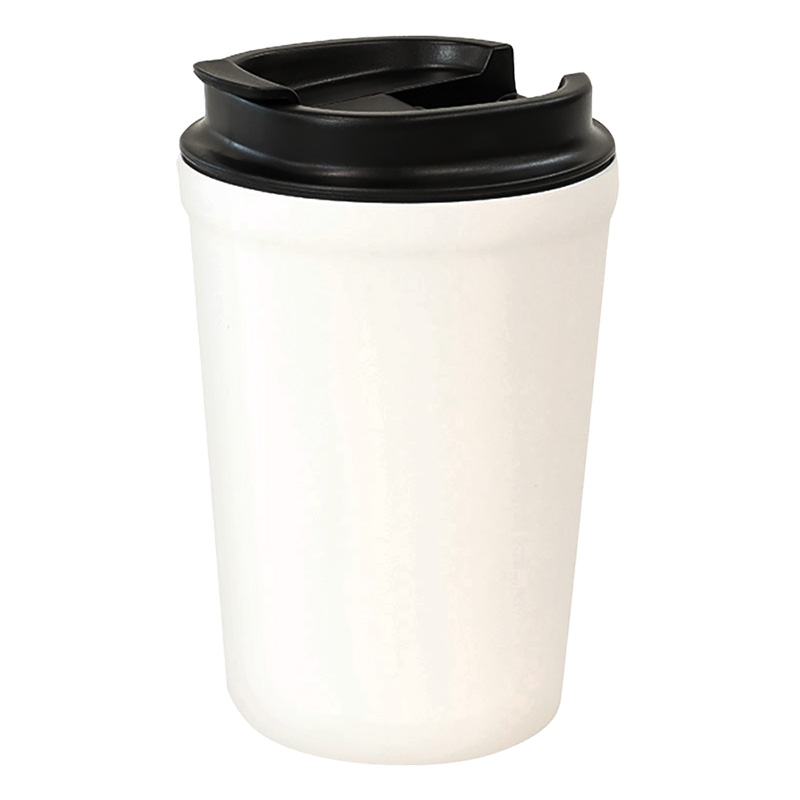 ●倒れてもこぼれにくい蓋つきタンブラー 保温｜保冷対応 360ml ホワイト 4570142959017×1