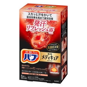 ●バブ メディキュア 発汗リフレッシュ浴 6錠入 スパイシーハーブの香り【医薬部外品】4901301443557×1