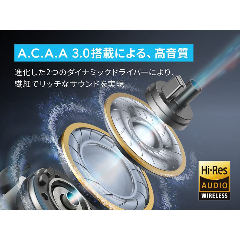 ●Soundcore Liberty 4 ノイズキャンセリング完全ワイヤレスイヤホン A3953N31 スカイブルー 4571411206085×1