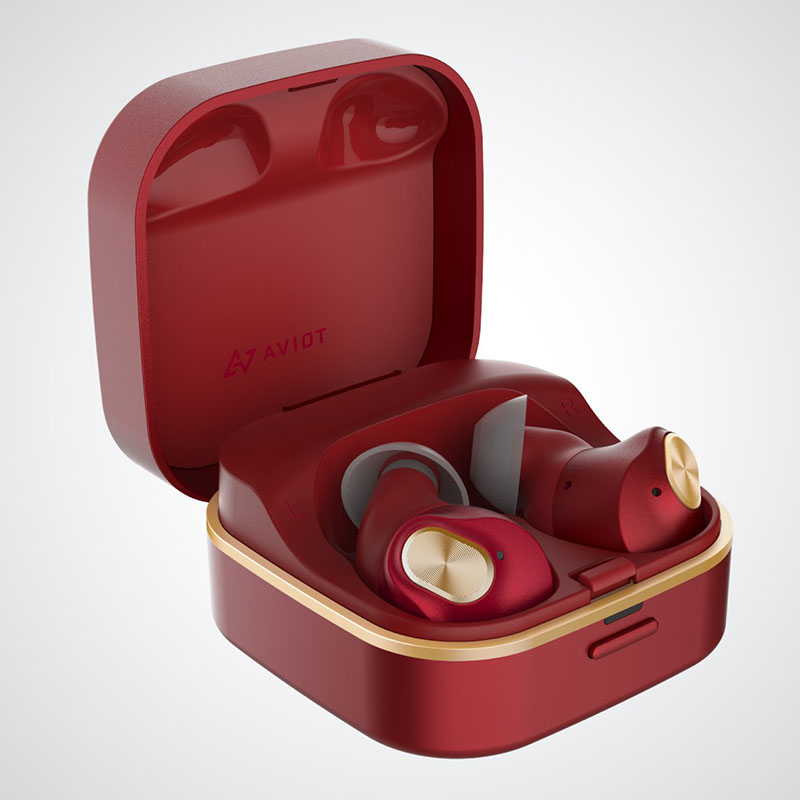 ●完全ワイヤレスイヤホン TE-Q3-RD レッドスピネル 4571597061638×1