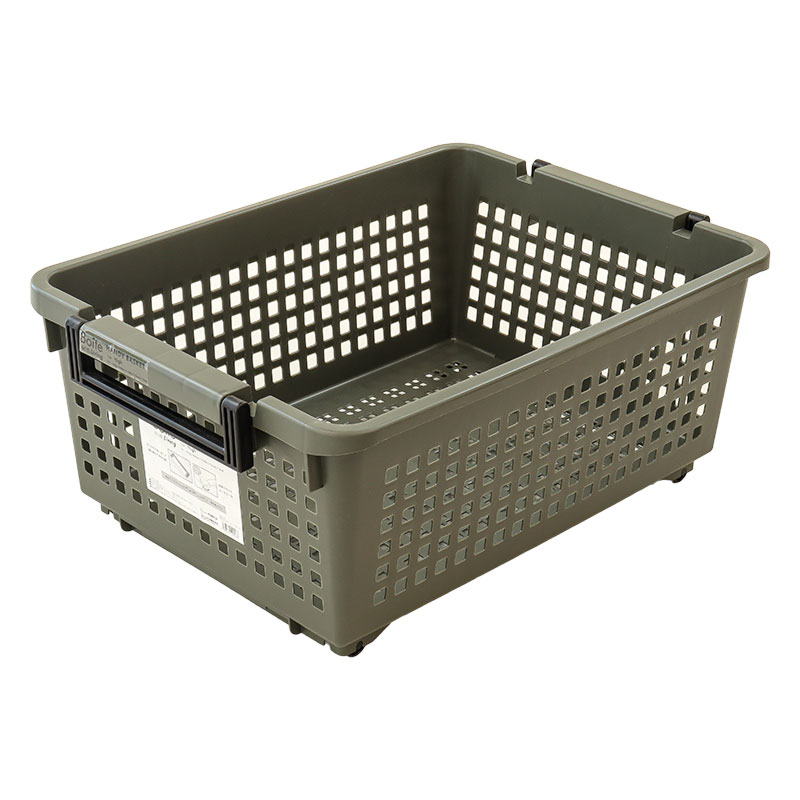 ●Boiteリビング ハンディーバスケット ハイ カーキ 4988562004468×1