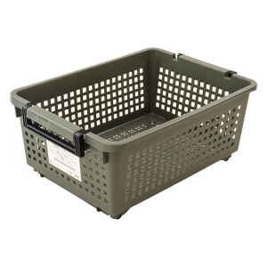 ●Boiteリビング ハンディーバスケット ハイ カーキ 4988562004468×1