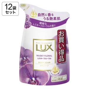 ★【12袋セット】ラックス ボディウォッシュ ムスキーフローラル 詰替 300g 4902111768823×12