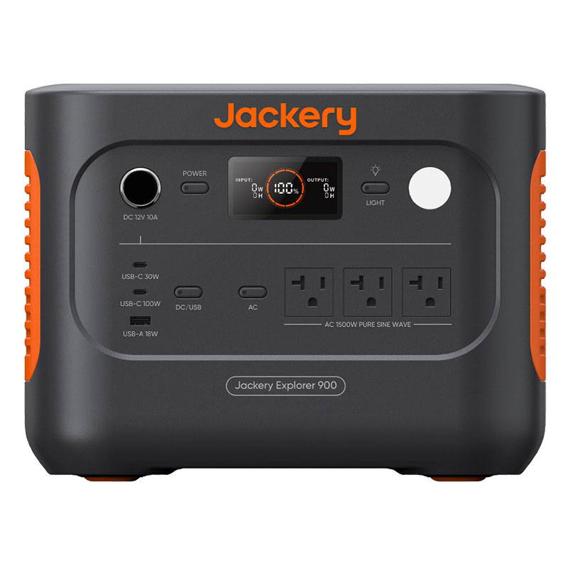 ●ポータブル電源 900 JE-900A グレー|オレンジ
