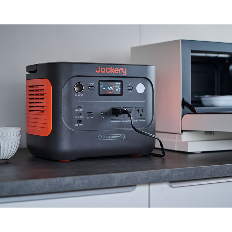 ●ポータブル電源 900 JE-900A グレー|オレンジ