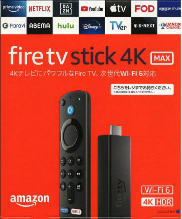 Amazon Fire TV Stick 4K Max B09JFLJTZG | ミスターマックス 