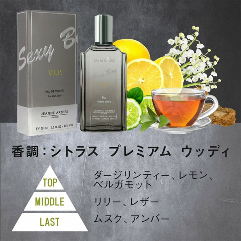 【並行輸入品】香水 セクシーボーイ V.I.P. EDT 100ml シトラスプレミアムウッディ
