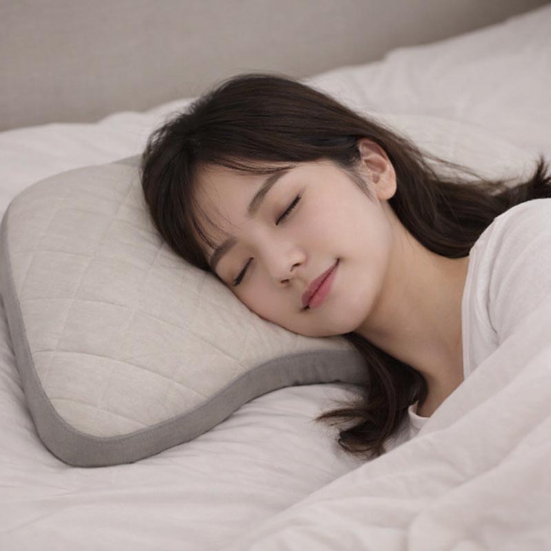 首をしっかり支える そば枕 32×52cm かため ベージュ