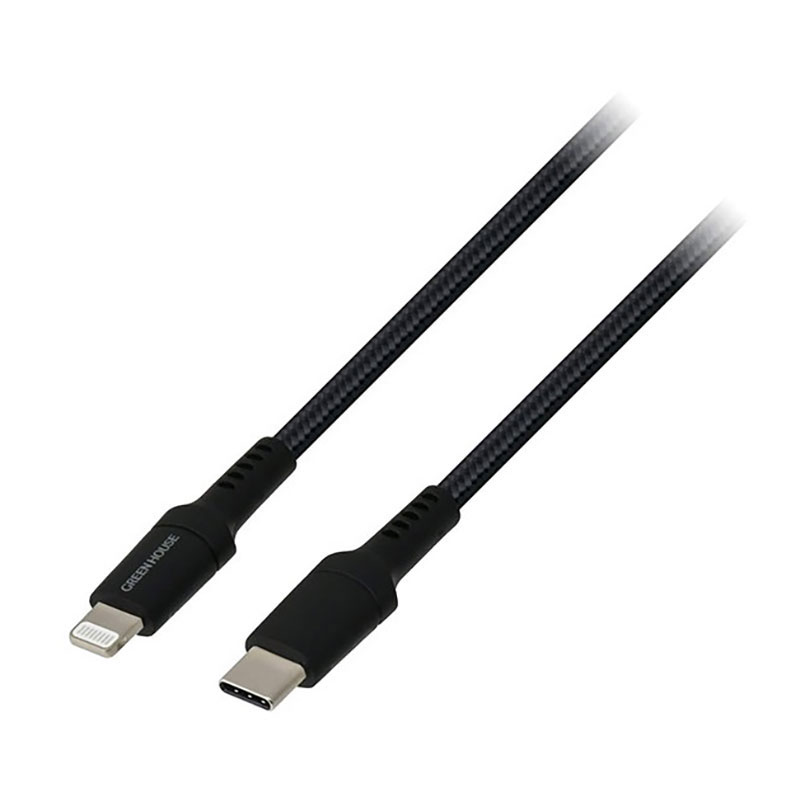 USB Type-C to Lightningケーブル 強靭 1m ブラック GH-ALTCTA100-BK