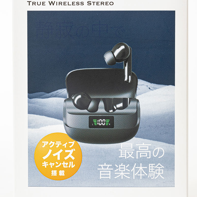 完全ワイヤレス ANCステレオイヤホン ブラック GH-TWSW-BK