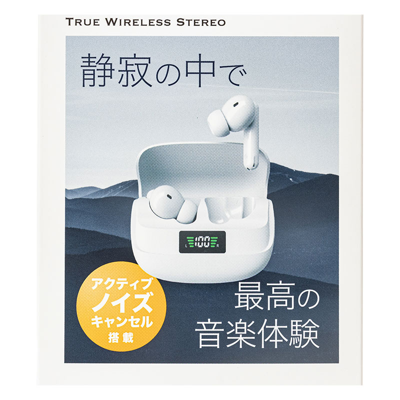 完全ワイヤレス ANCステレオイヤホン ホワイト GH-TWSW-WH