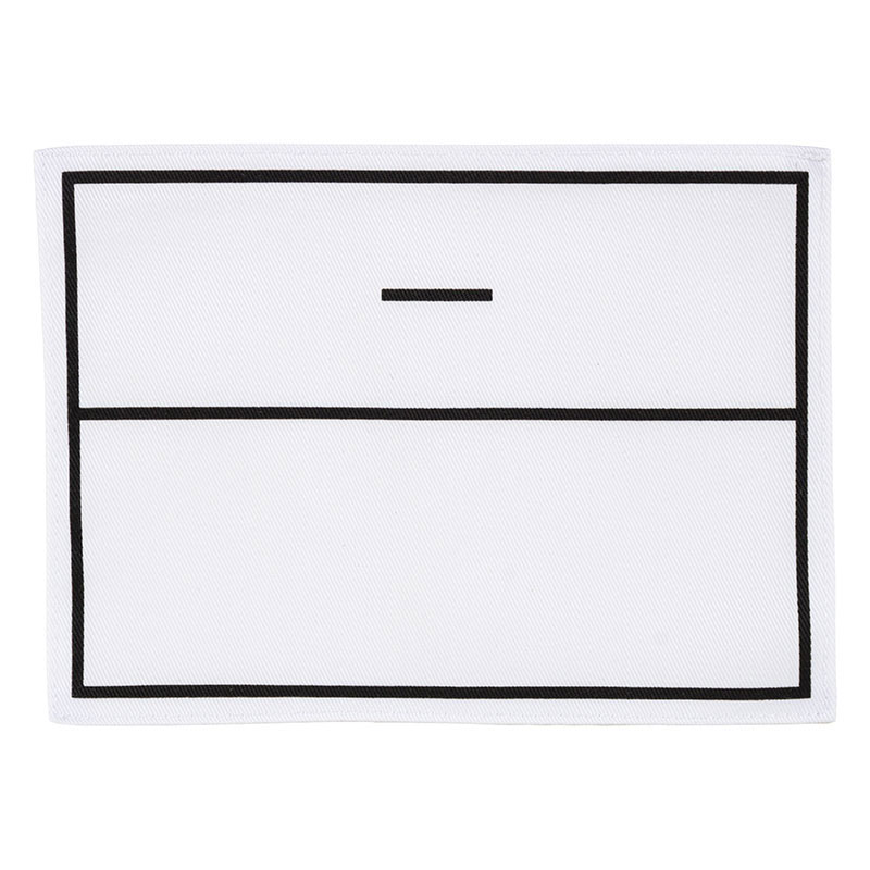 【お取り寄せ商品】体操服ゼッケン 縫い付け 12.5×17cm