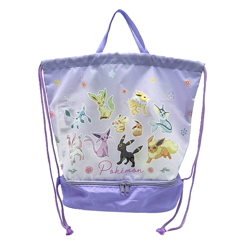 2層ナップサック ポケットモンスター パープル BPK6-2387