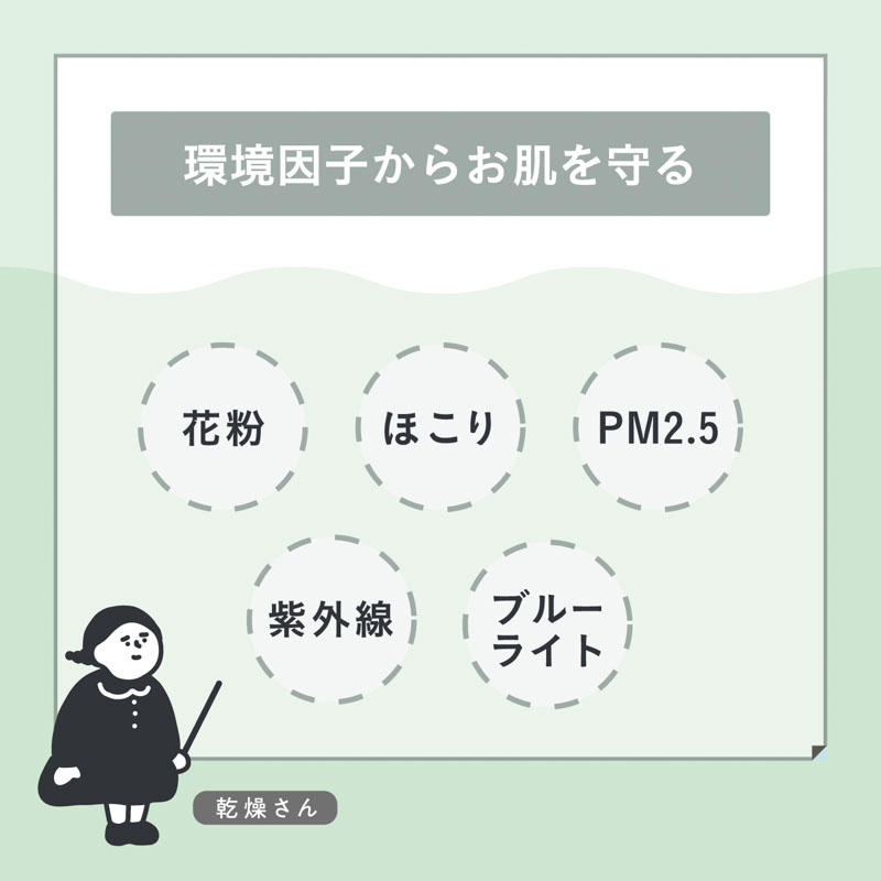 乾燥さん 保湿力スキンケア下地 シカグリーン SPF45 PA+++ 30g