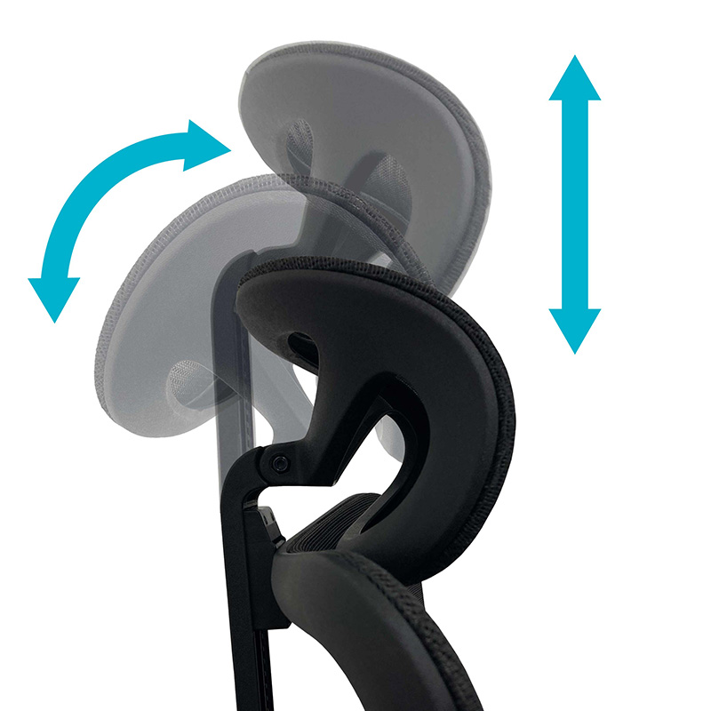 エラストマーメッシュチェア YK-9018 ブラック