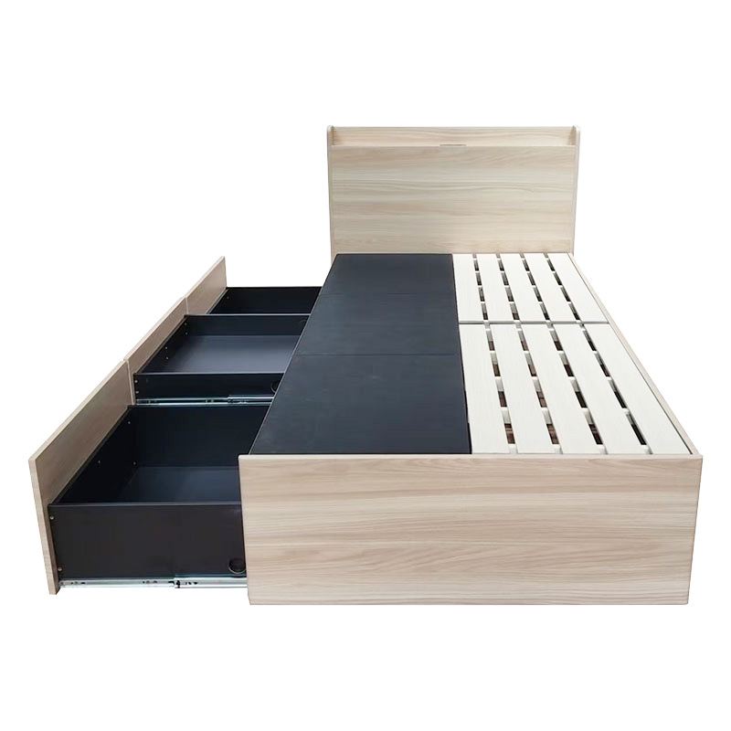 【店舗受け取り限定】チェスト ベッド シングル 約 幅98.2×奥行207.1×高85.2cm LUー1317CBX