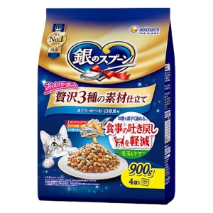 銀のスプーン 贅沢3種の素材仕立て食事の吐き戻し軽減フードまぐろ・かつお・白身魚味 900g