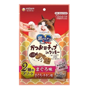 銀のスプーン おやつかつお節チップinクッキー 2種のアソート まぐろ＆まぐろ・チキン味 72g