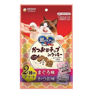 銀のスプーン おやつかつお節チップinクッキー 2種のアソート まぐろ・かつお味 72g