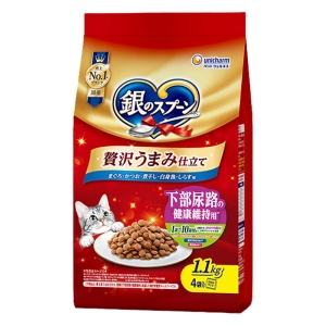 銀のスプーン 贅沢うまみ仕立て下部尿路の健康維持用1歳～10歳頃までまぐろ・かつお・煮干し白身魚しらす 1.1kg