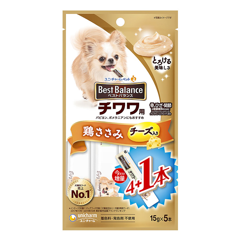 ベストバランスおやつ チワワ用 鶏ささみ 15g×5本