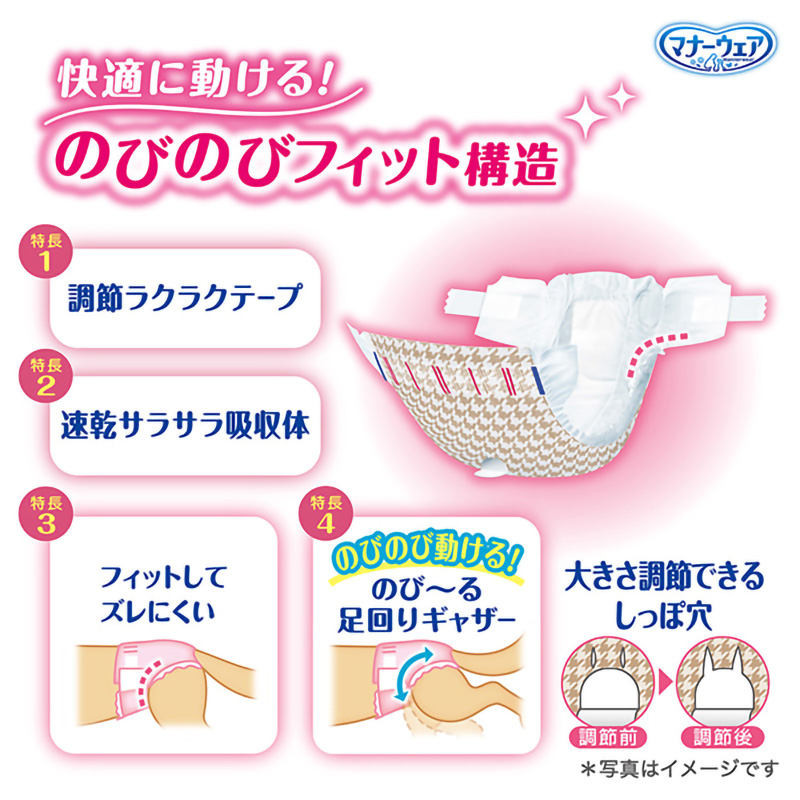 マナーウェア 女の子用 SS 18枚入