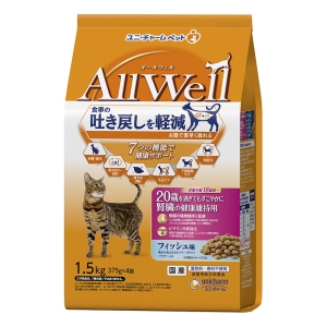 AllWell 20歳を過ぎてもすこやかに腎臓の健康維持用フィッシュ味挽き小魚とささみフリーズドライパウダー入り1.5kg