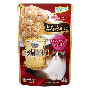 銀のスプーン三ツ星グルメパウチとろみ仕立てまぐろ・かつおにたい添え35g 35g