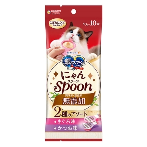 銀のスプーン にゃんSpoon 無添加2種アソート まぐろ＆かつお味 100g