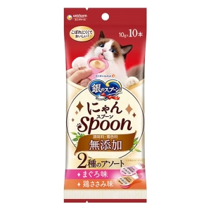 銀のスプーン にゃんSpoon 無添加2種アソート まぐろ＆鶏ささみ味 100g