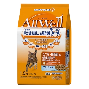 AllWell ひざ関節健康維持 フィッシュ味 挽き小魚とささみフリーズドライ入り 1.5kg