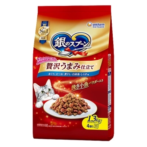 銀のスプーン 贅沢うまみ仕立てまぐろ・かつお・煮干し・白身魚・しらす味 1.3kg