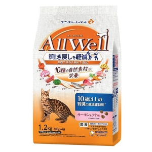 オールウェル 10種の自然素材 10歳以上の腎臓の健康維持用 サーモン＆ツナ味 1.2kg