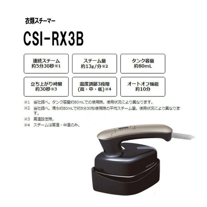 舗 HITACHI CSI-RX3 B BLACK
